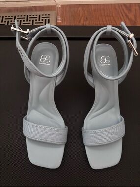 Cozy Island Women's Powder Blue Ankle-Strap Sandals